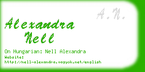 alexandra nell business card